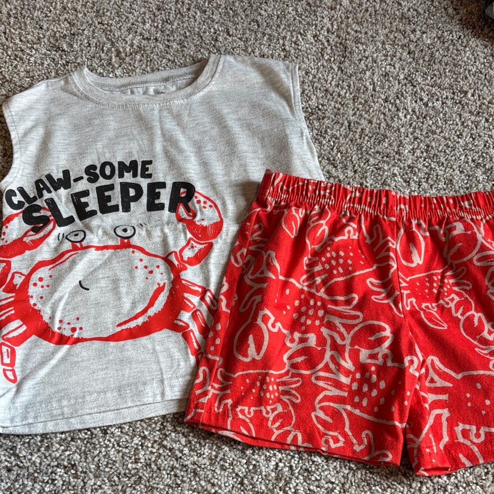 3T pajama set- tank and shorts